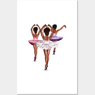 African American ballerina - brown skin ballerinas dancing ballet Posters and Art